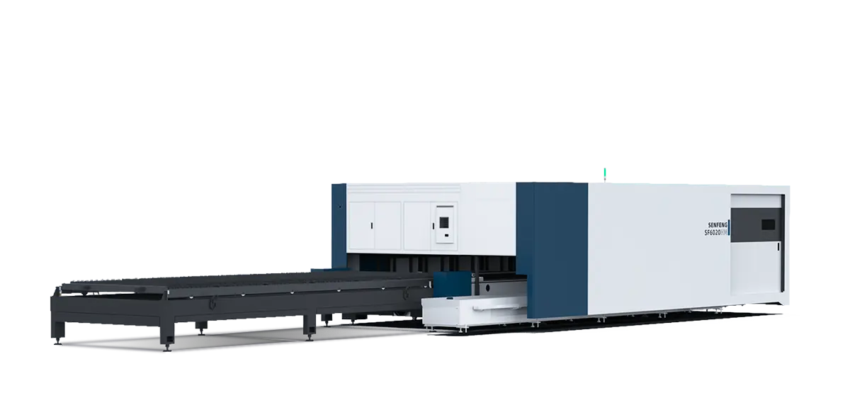 Fully Enclosed Metal Tube And Plate Fiber Laser Cutting Machine SF3015HM